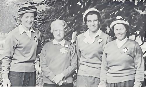 Mrs. Ian C. Robertson, Mrs. Antoinette Cahen-Castel, Mrs. Mary Roberts, Miss Joan B. Lawrence